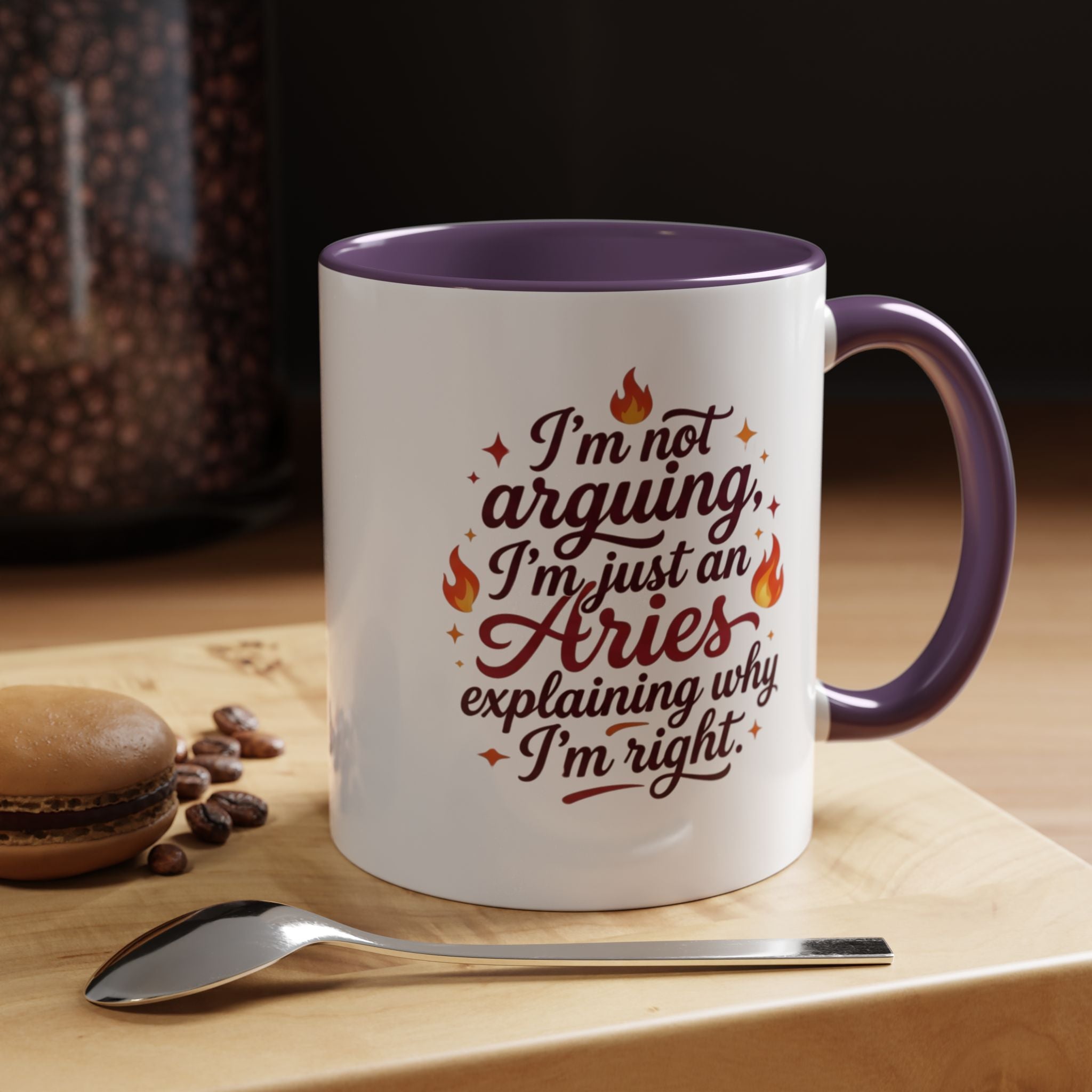 Aries Coffee Mug - “I’m Not Arguing, I’m Just an Aries Explaining Why I’m Right” Accent Mug