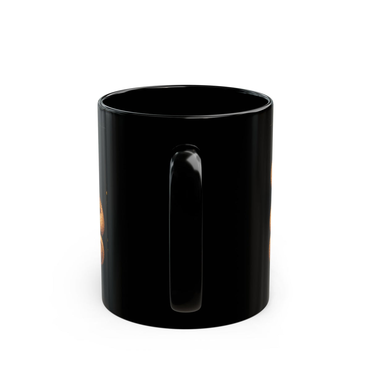 Teddy Bear Mug — Childhood Cancer ‘Stronger Brighter Kinder Braver’ Inspirational Black Coffee Cup (11oz/15oz)