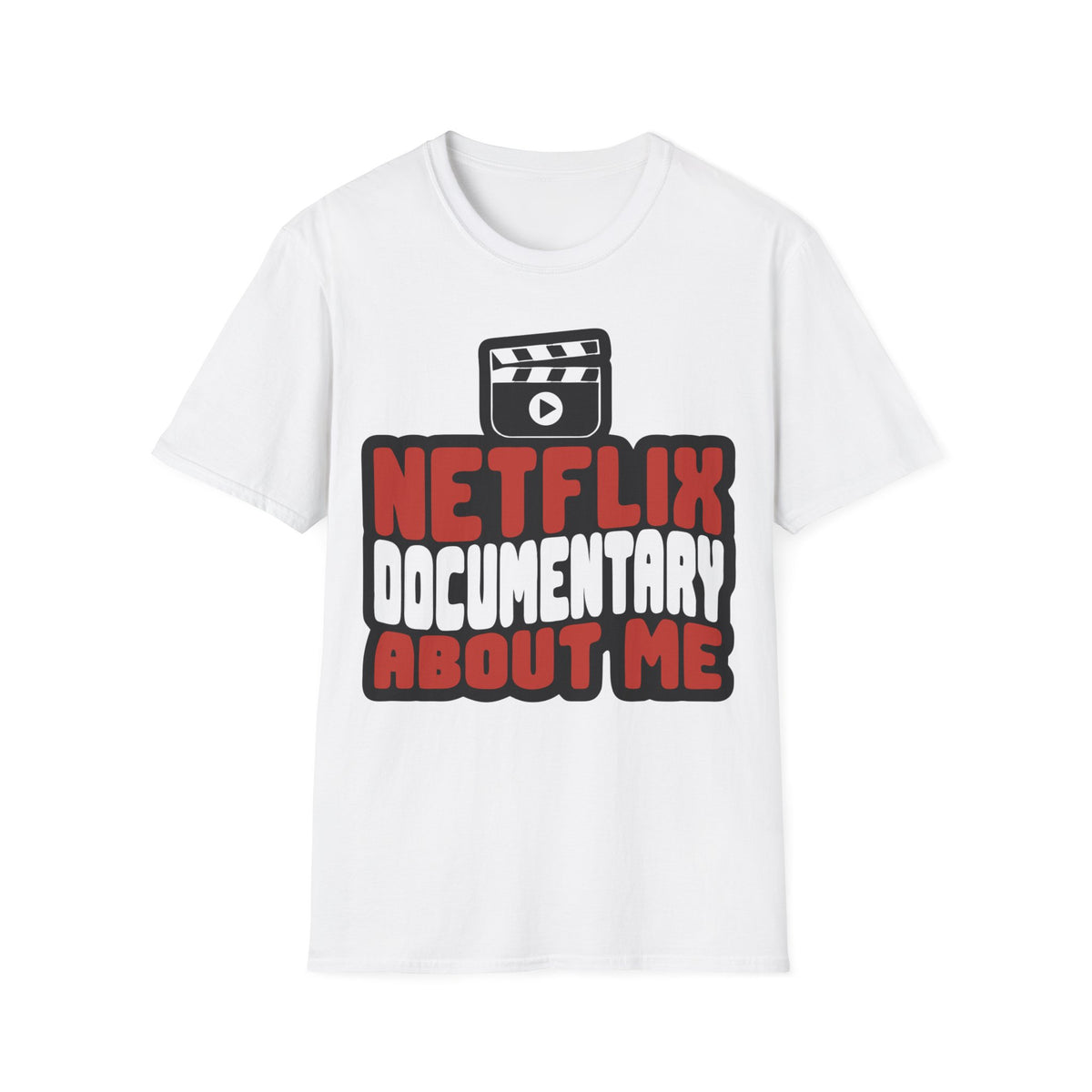 Netflix Documentary About Me Red Block Bubble Font T-Shirt - Y2K Pop Culture Graphic Tee - Trending Now - September 2026
