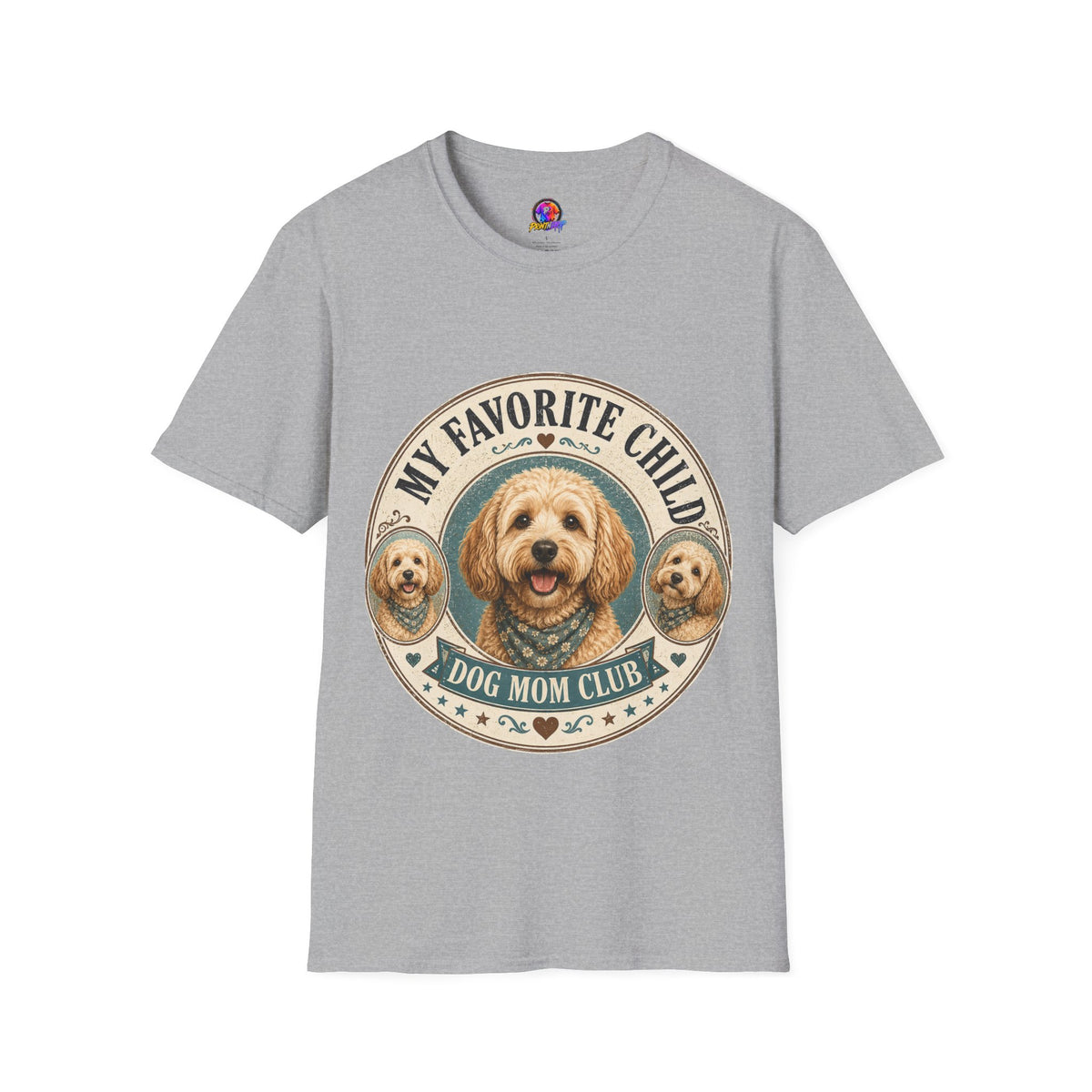 Dog Mom T-Shirt — "My Favorite Child" Cute Goldendoodle Graphic Tee