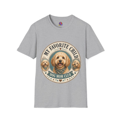 Dog Mom T-Shirt — "My Favorite Child" Cute Goldendoodle Graphic Tee