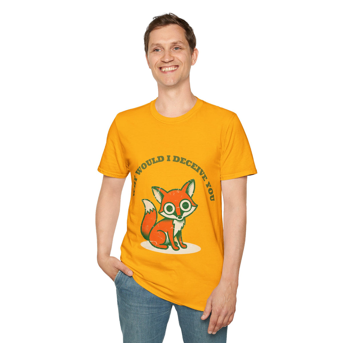 "Why Would I Deceive You" Cute Sly Fox Graphic Tee - Funny Sarcastic Animal White T-Shirt - Trending Now - September 2026