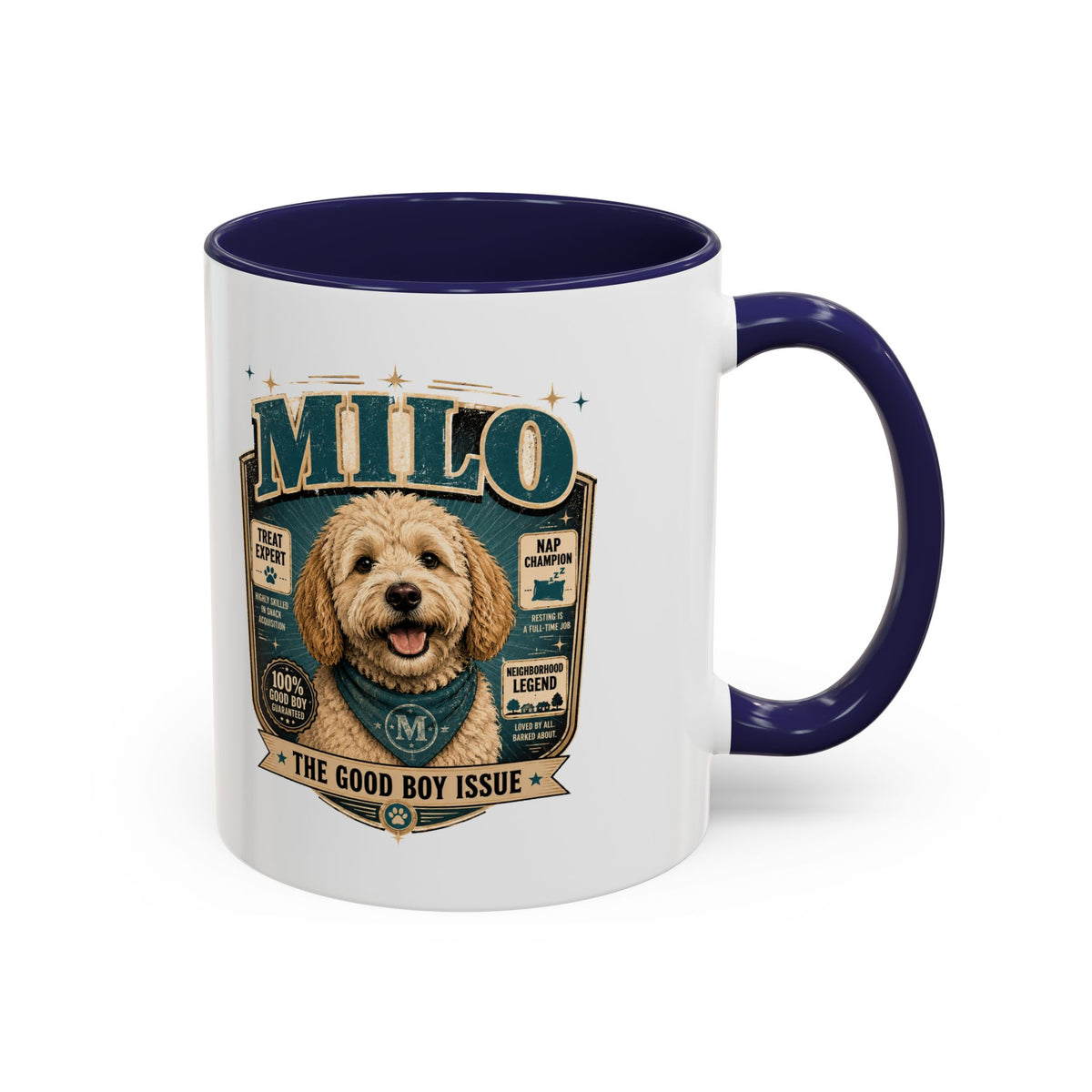 Milo Bailey Dog Dad Mom Accent Coffee Mug