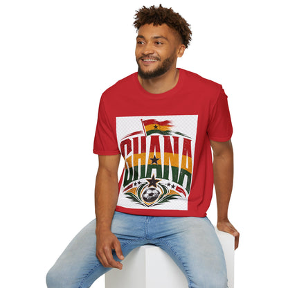 Ghana Flag Soccer T-Shirt — Retro Ghana Pride Football Tee
