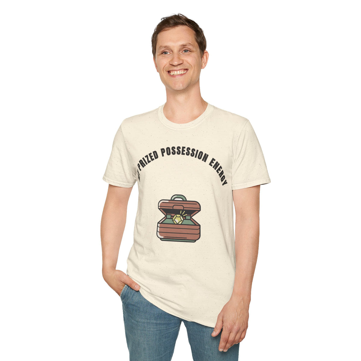 T-Shirt — Treasure Chest Graphic “My Prized Possession Energy” - Trending Now - September 2026