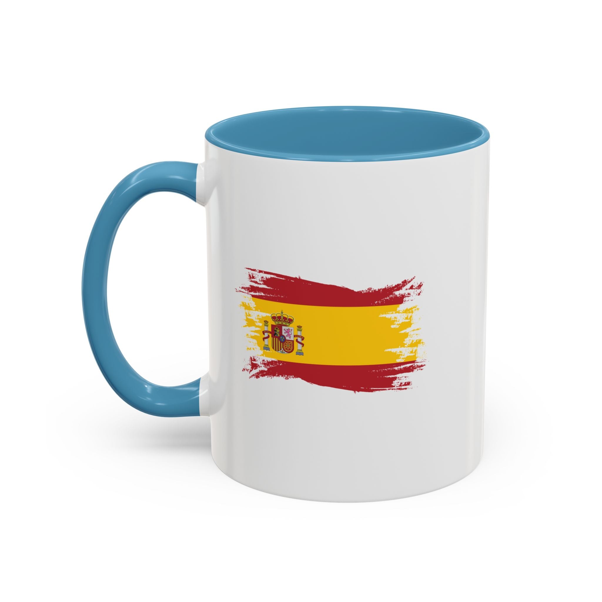 Spain Flag Coffee Mug — Spanish Brushstroke Accent Mug