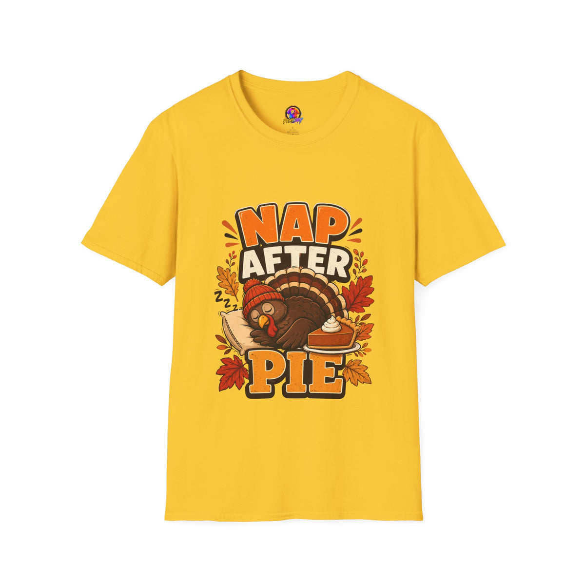 Thanksgiving T-Shirt Nap After Pie T-Shirt — Funny Thanksgiving Turkey Tee