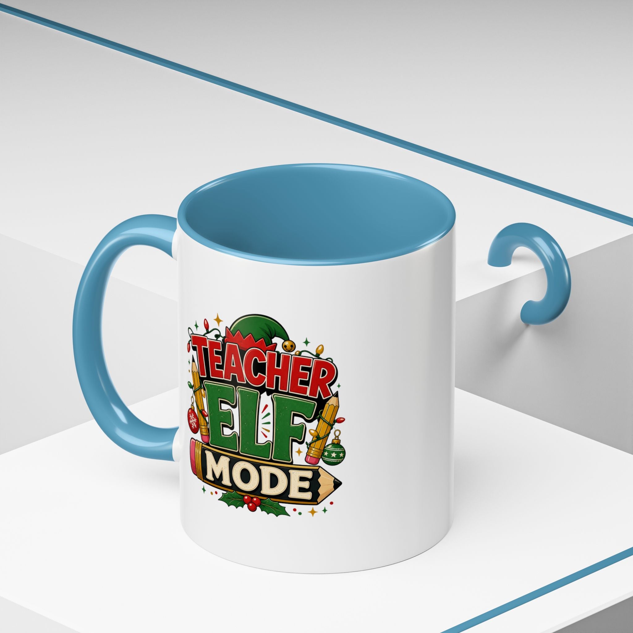 Teacher Elf Mode Coffee Mug — Christmas Teacher Holiday Gift