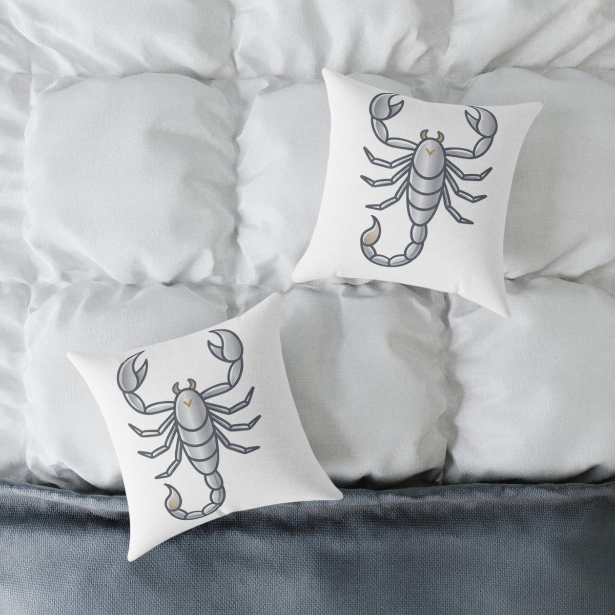 Zodiac Scorpio Astrological Square Poly Canvas Pillow