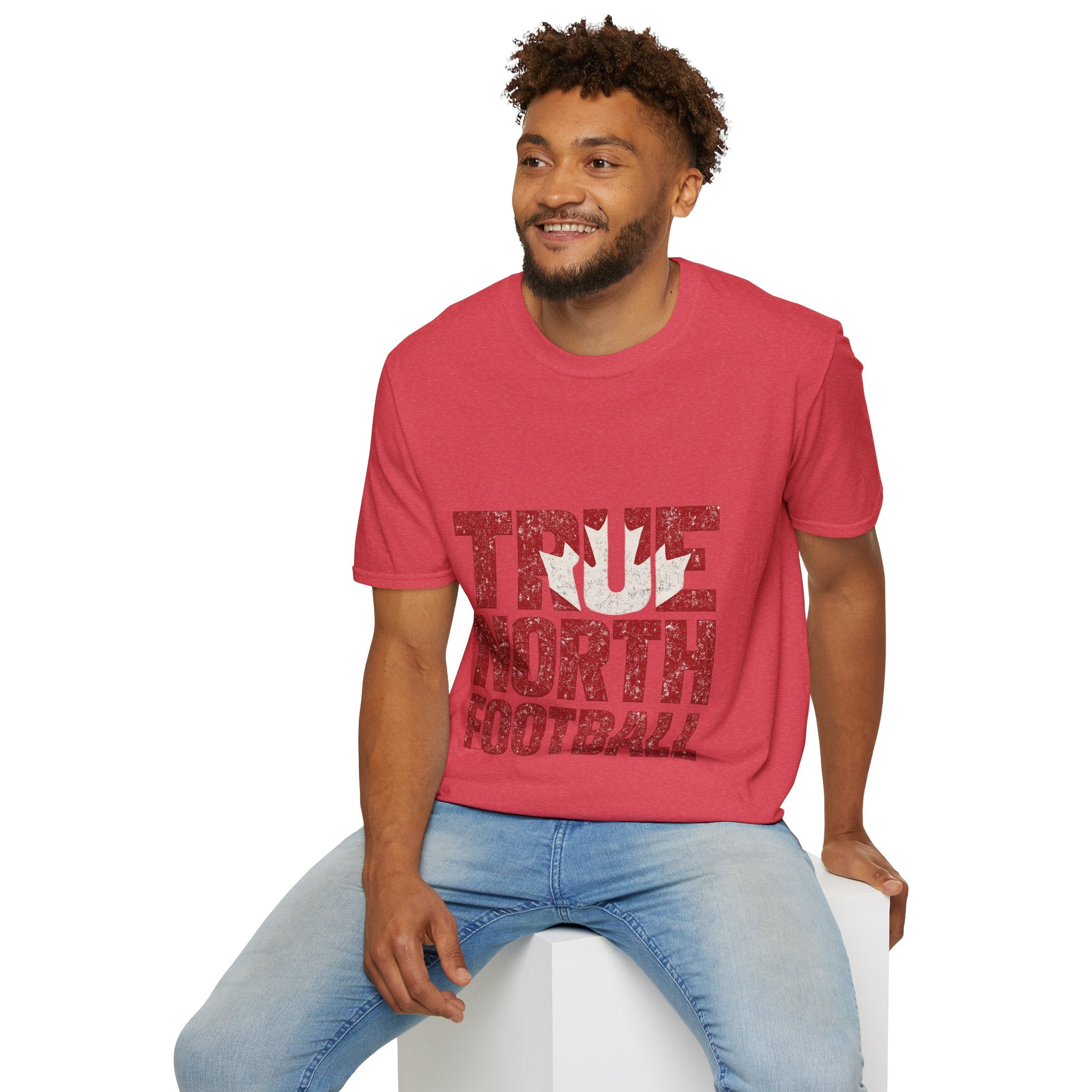 Canada True North Football T-Shirt — Vintage Canadian Leafs Sports Tee