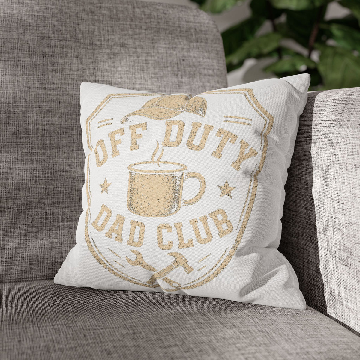 Off Duty Dad Club Decorative Pillowcase