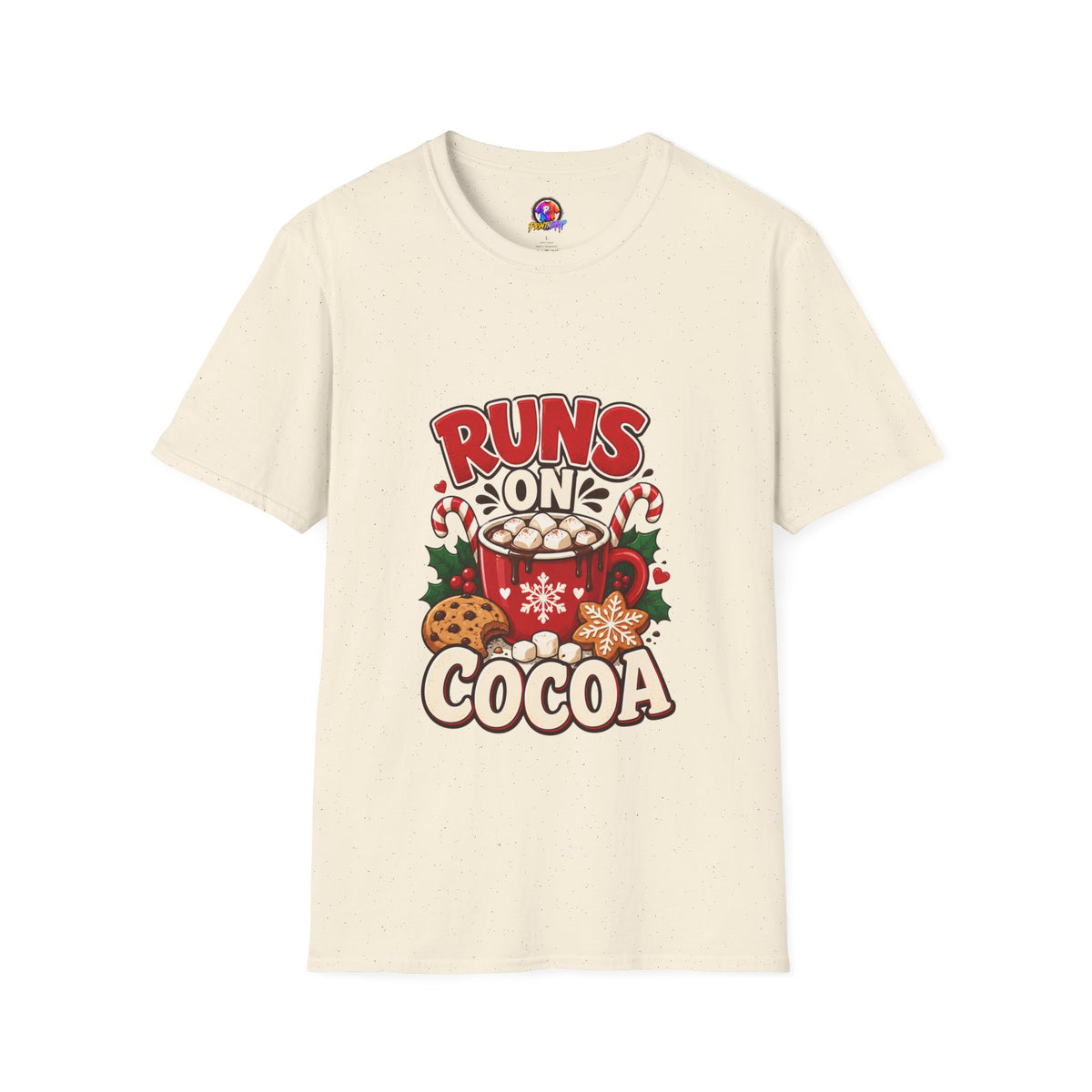 T-Shirt — Runs On Cocoa Holiday Graphic Tee