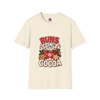 T-Shirt — Runs On Cocoa Holiday Graphic Tee