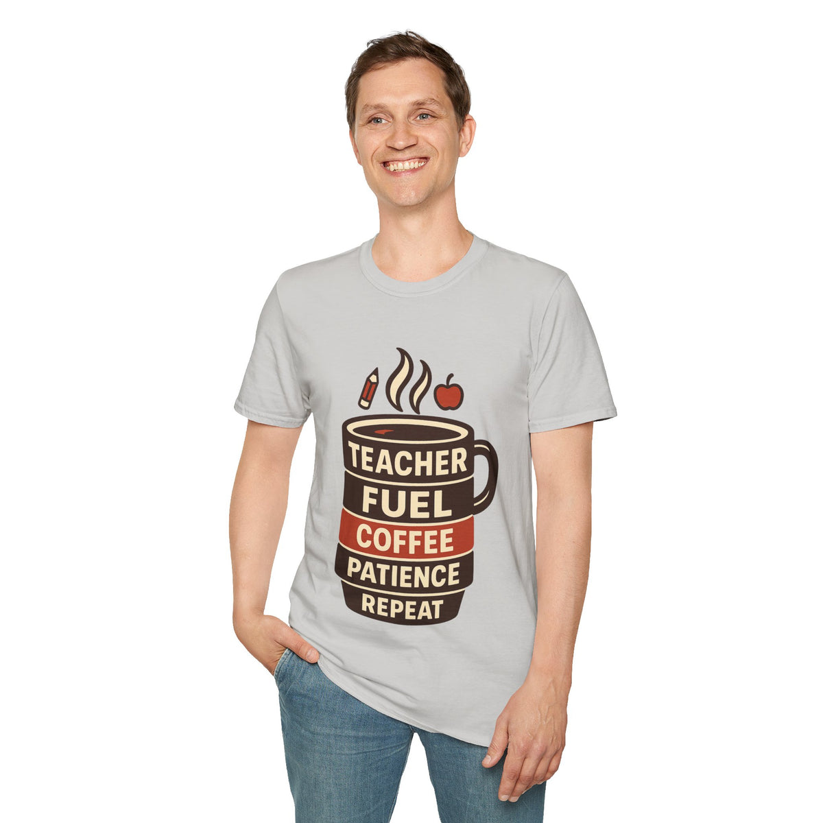 Teacher Fuel Coffee T-Shirt — 'Teacher Fuel: Coffee, Patience, Repeat' Shirt - Trending Now - August 2026