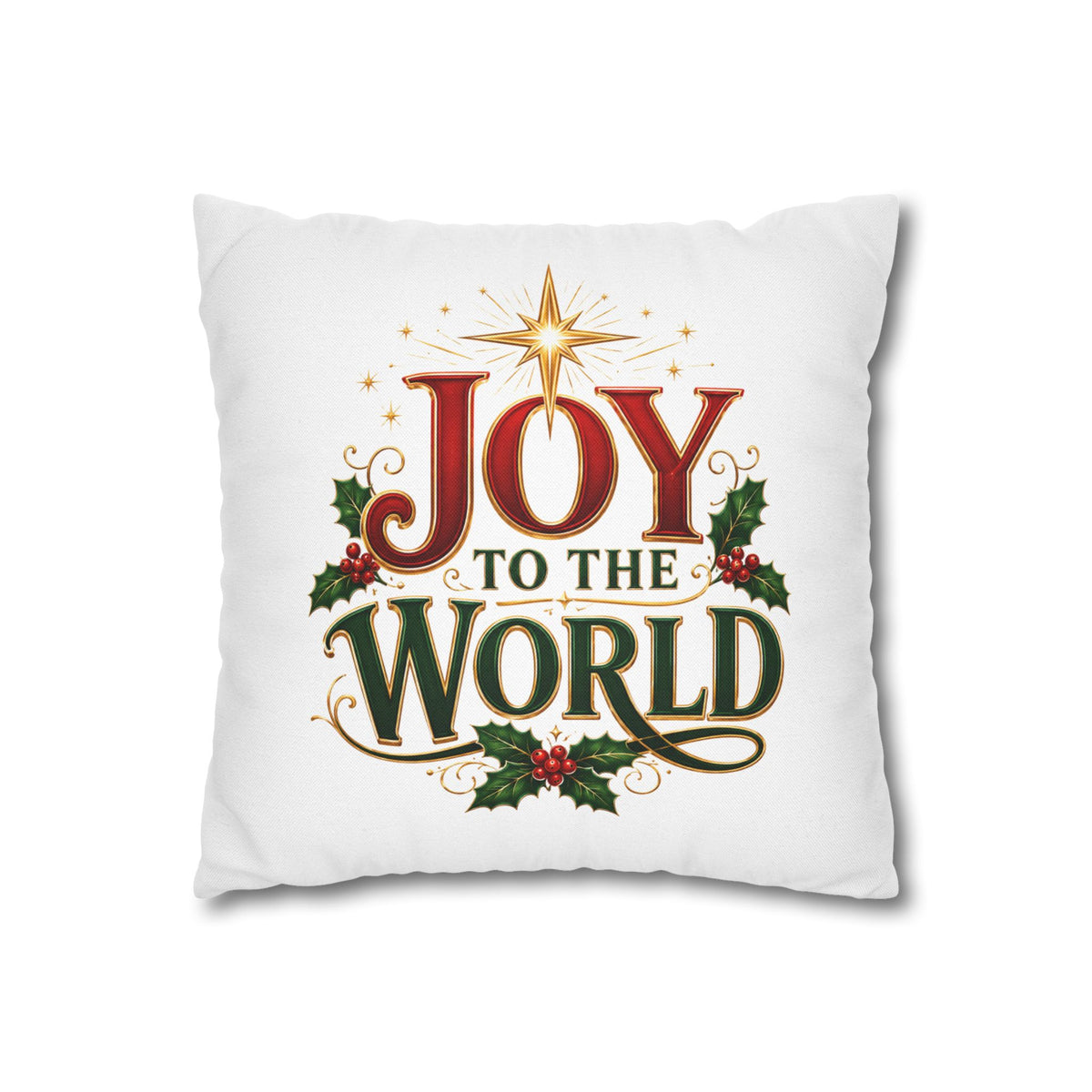 Christmas Pillowcase Joy to the World Christmas Pillowcase