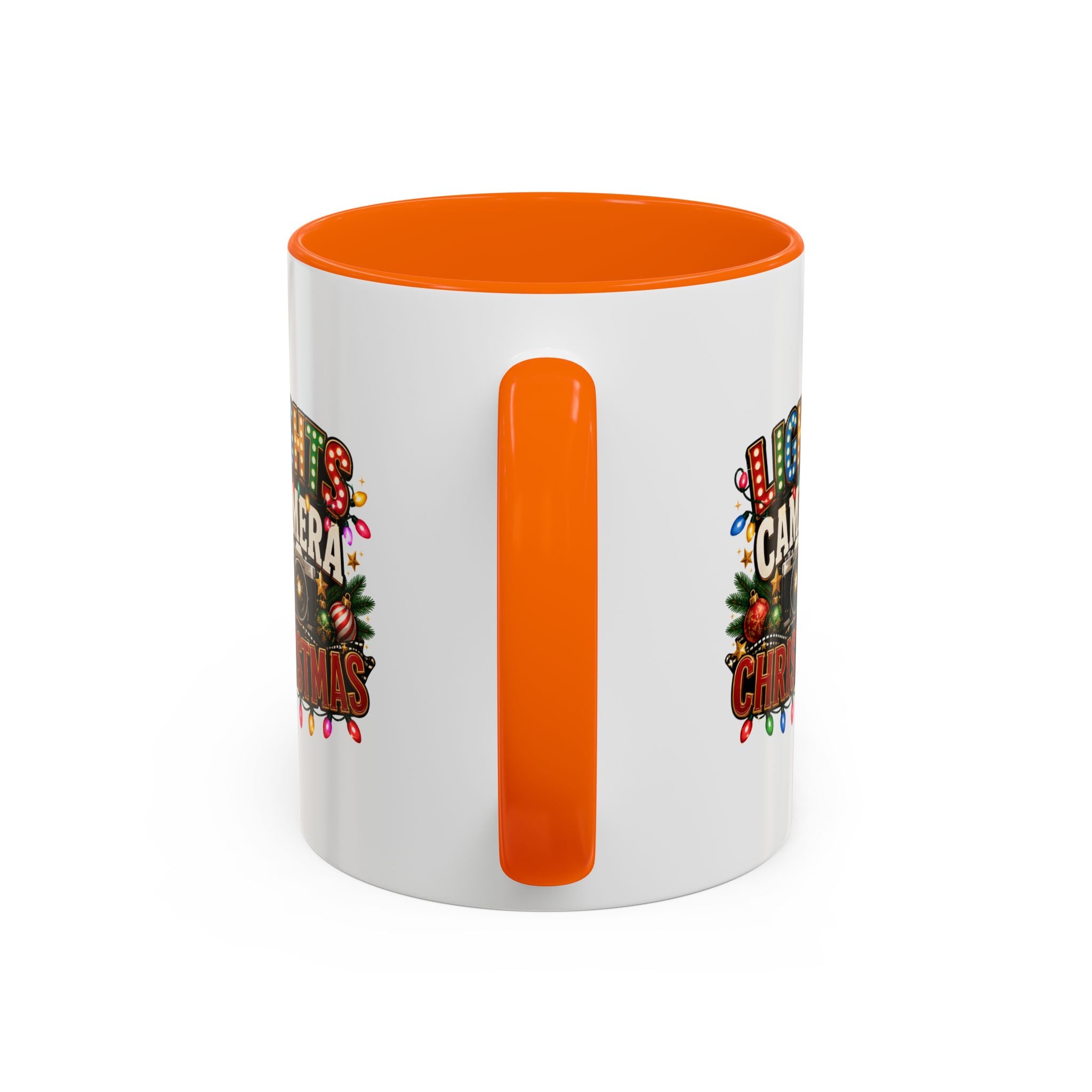 Accent Coffee Mug Lights Camera Christmas