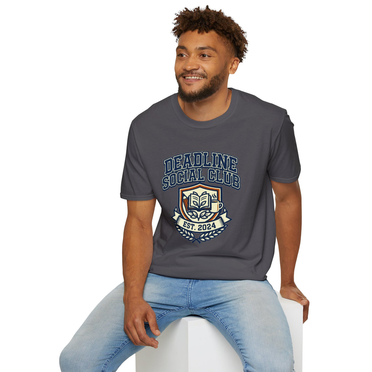 Deadline Social Club T-Shirt — Retro Collegiate Badge Tee - Trending Now - August 2026