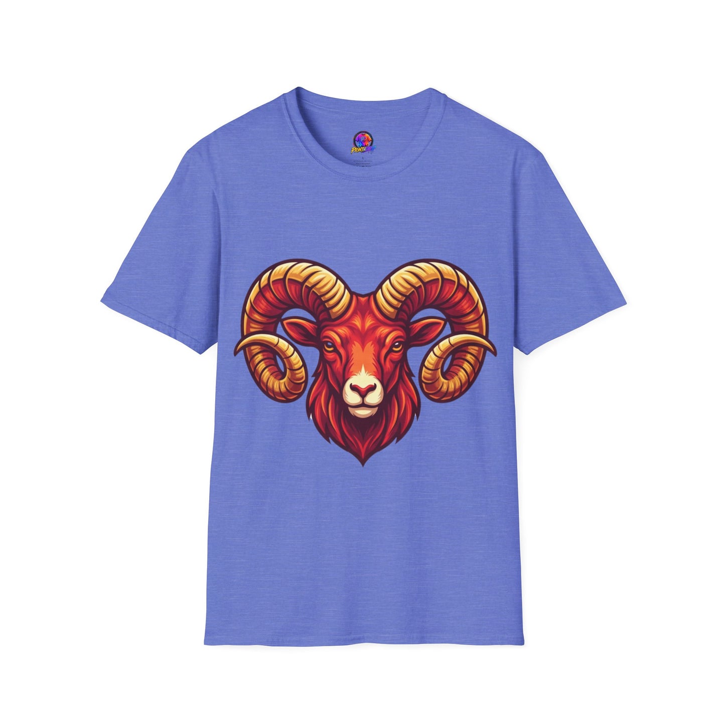 Ram Skull T-Shirt — Bold Goat Horn Graphic Tee (Aries/Zodiac)