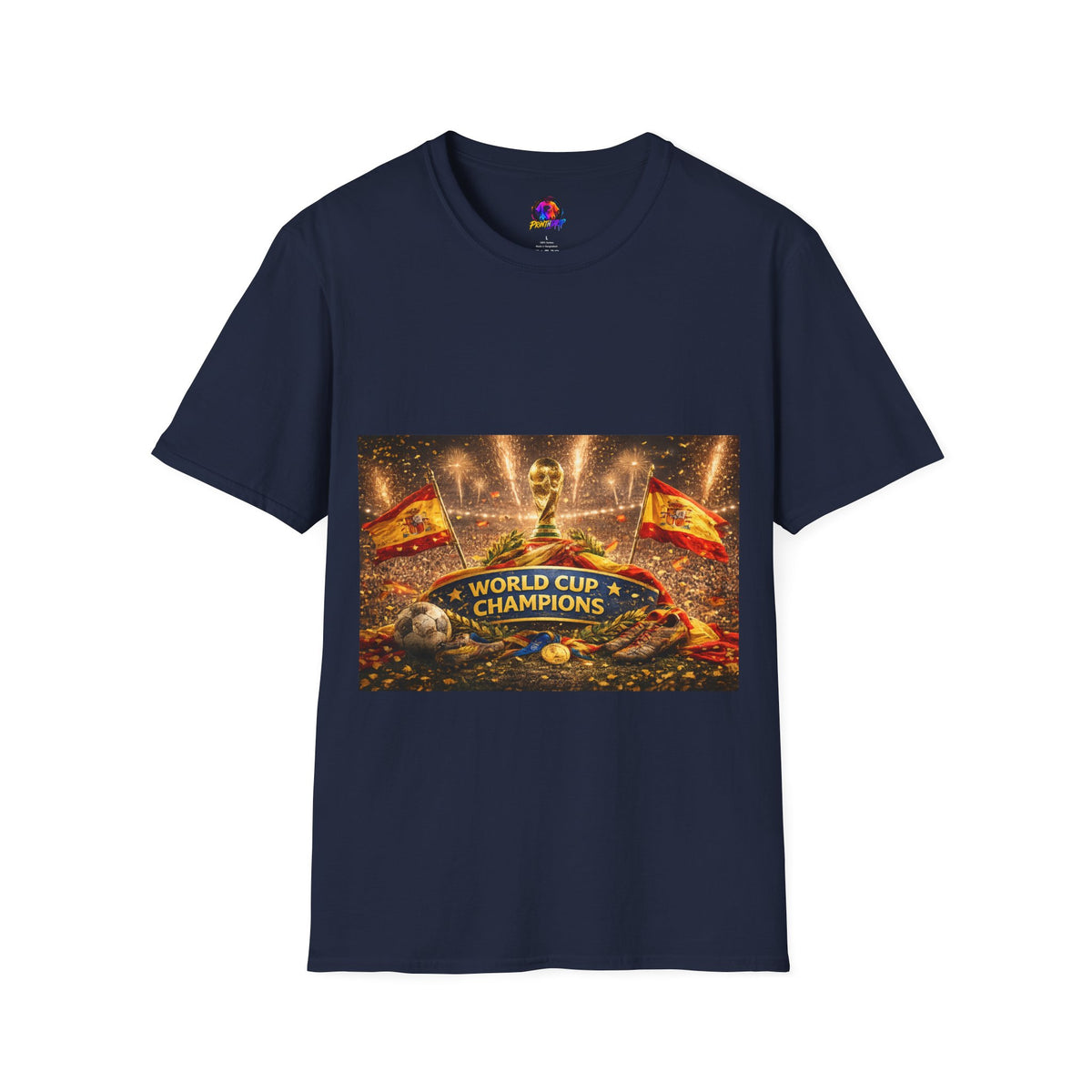 World Cup Champions T-Shirt — Spanish Football Victory Design