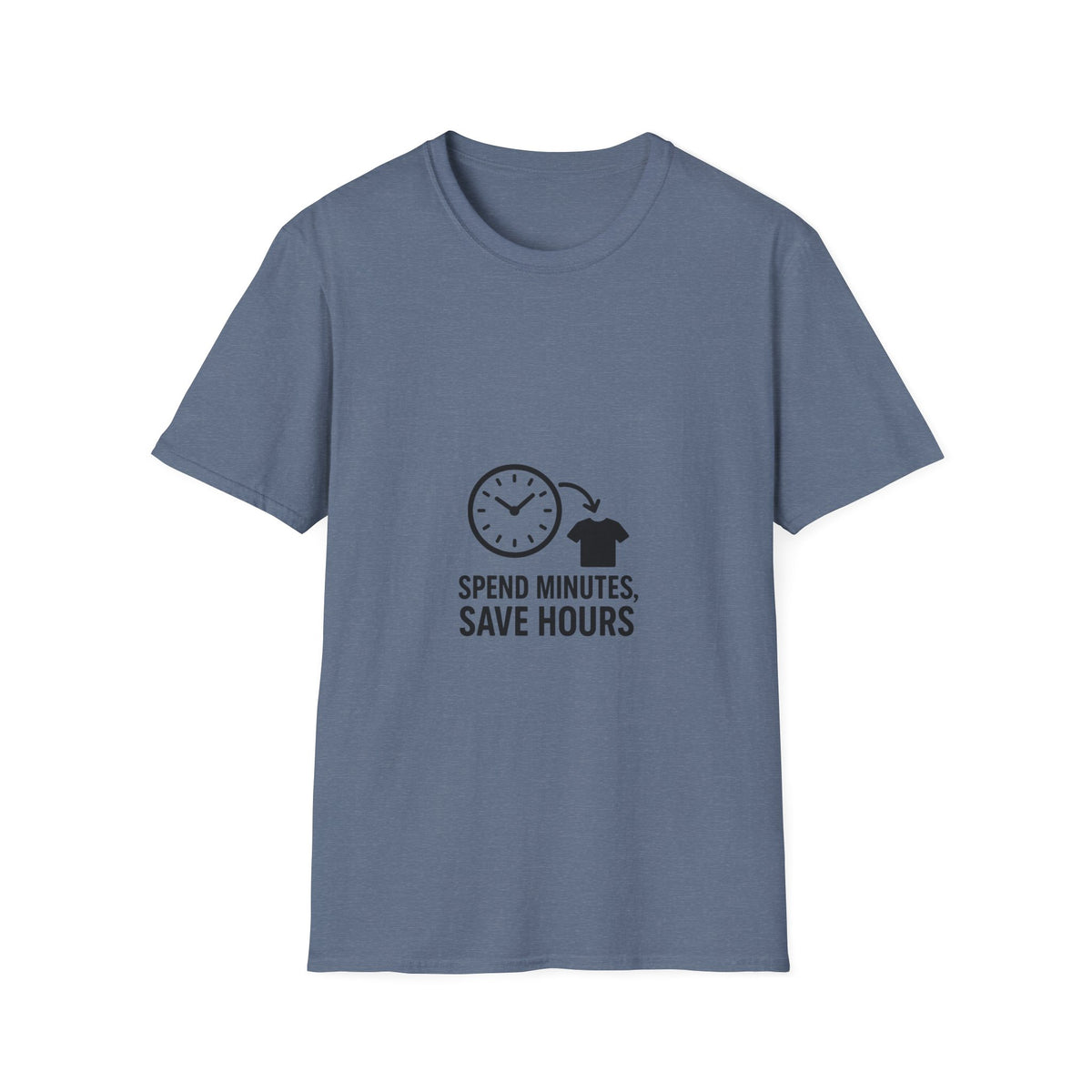 Save Time Minimalist T‑Shirt — “Spend Minutes Save Hours” Graphic Tee - Trending Now - October 2026