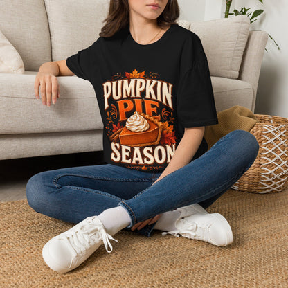 Pumpkin Pie Season T-Shirt — Autumn Thanksgiving Dessert Lover Tee