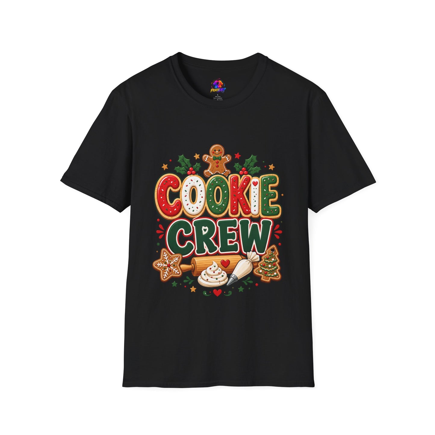 Cookie Crew T-Shirt — Christmas Gingerbread Holiday Tee