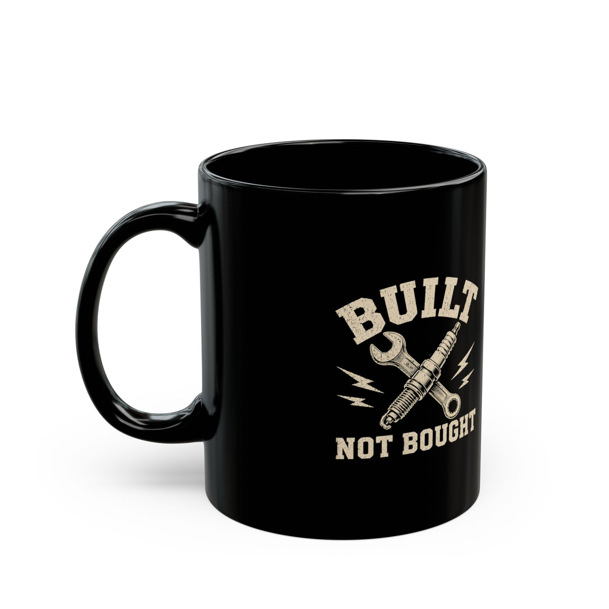 Milo Bailey Dog Dad Mom Built Not Bought Mug — Mechanic Coffee Cup for DIY Car Enthusiasts