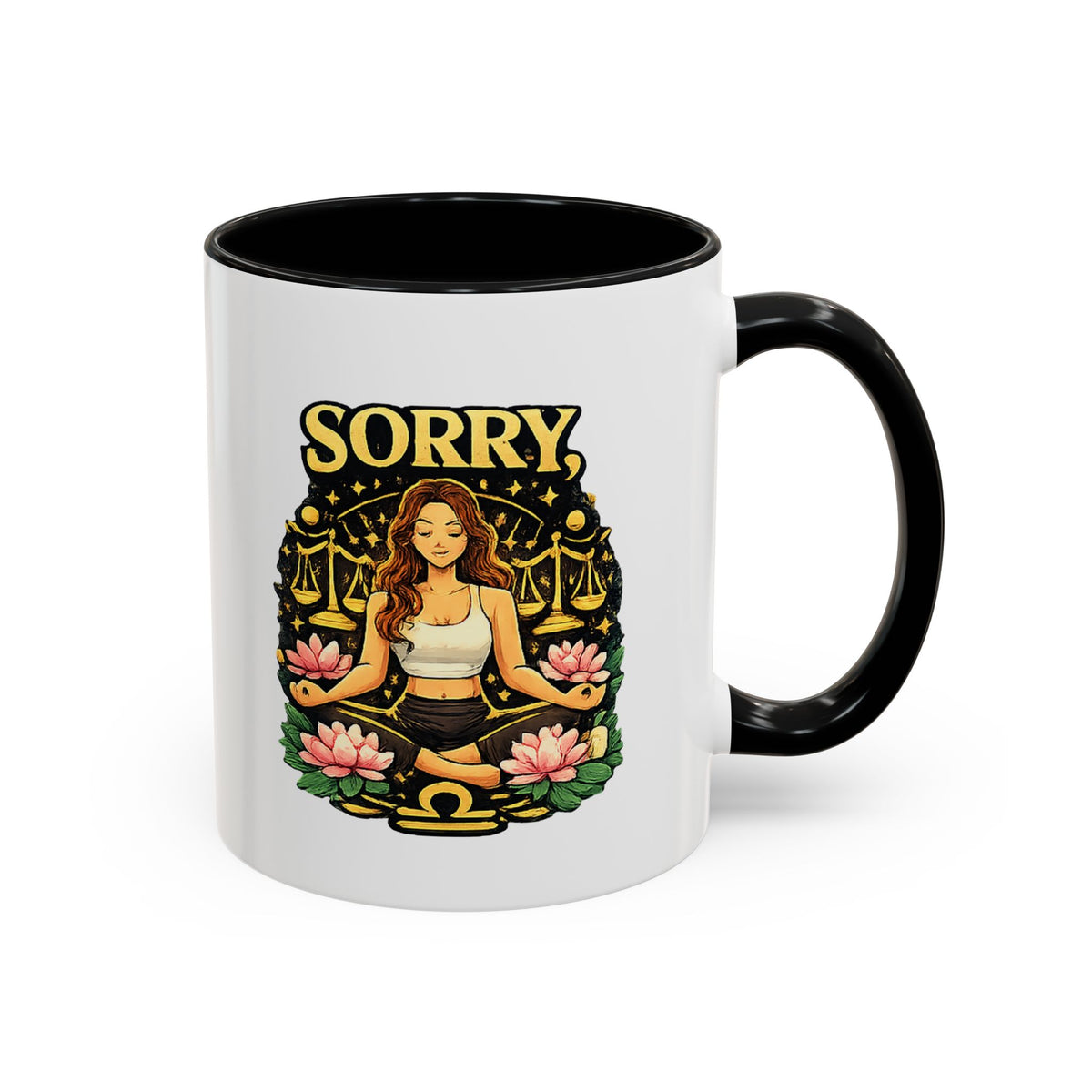 Libra Zodiac Accent Coffee Mug