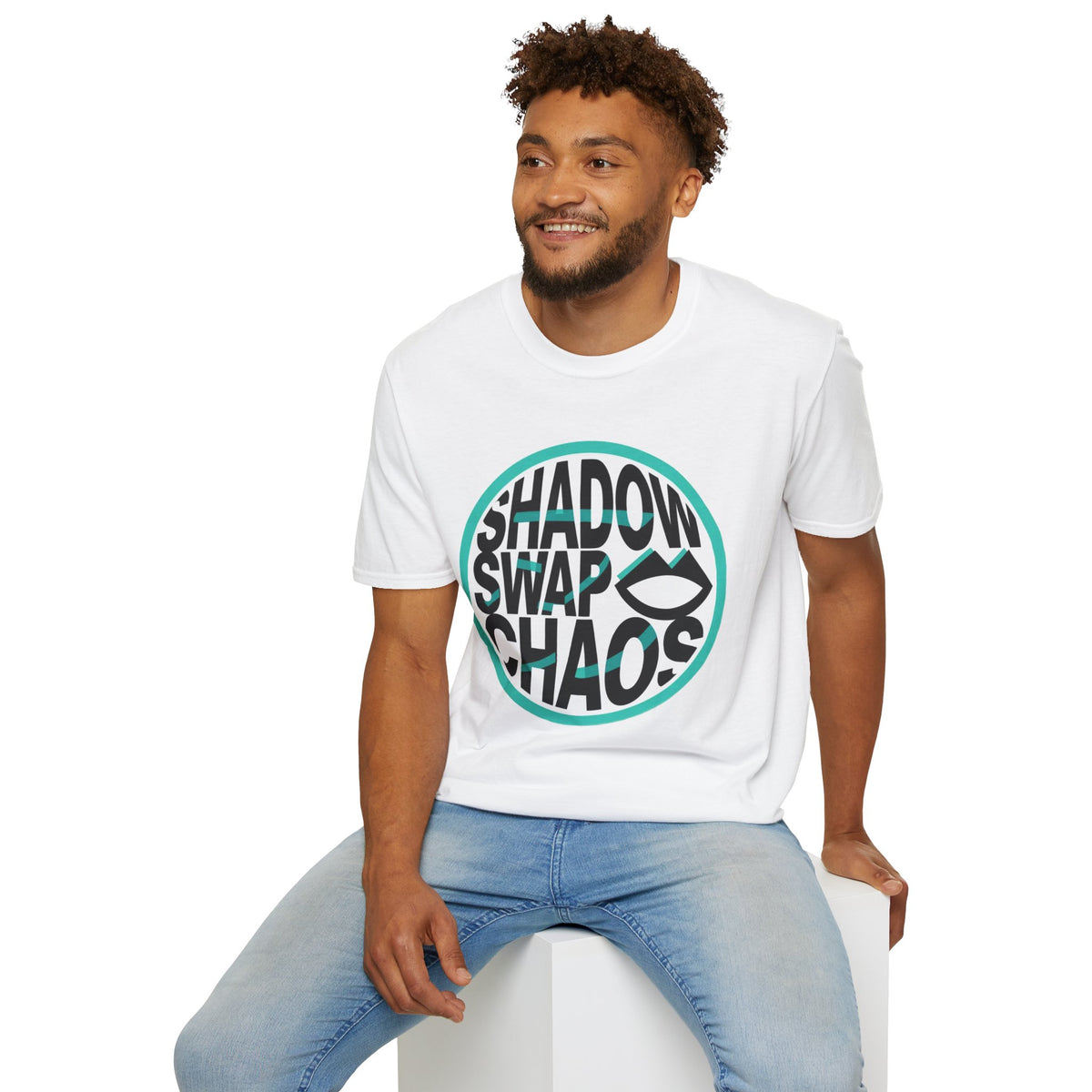 Shadow Swap Chaos T-Shirt — Retro Circular Surf/Skate Graphic Tee - Trending Now - August 2026