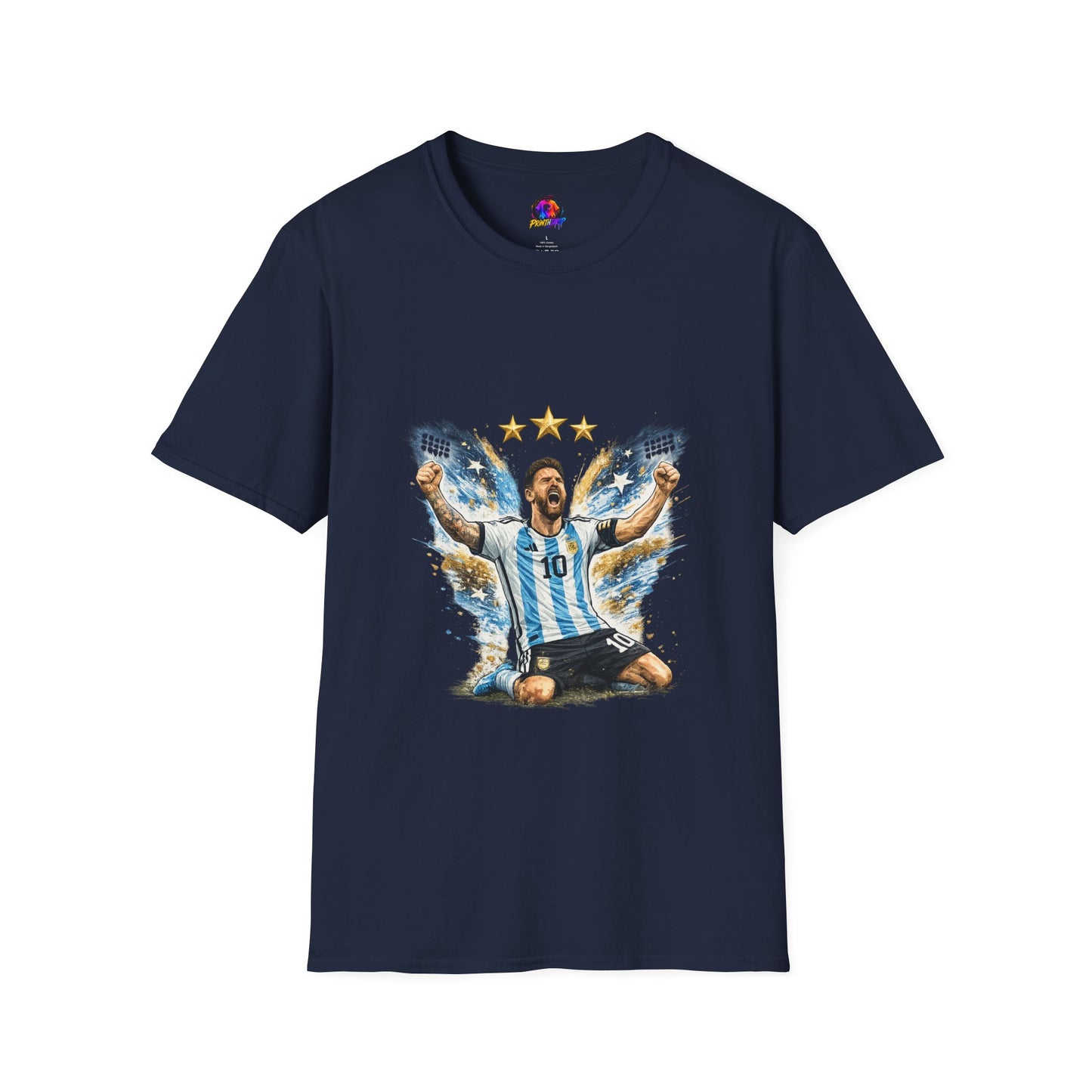 Argentina Soccer Legend Argentina T-Shirt — Celebratory Messi Design