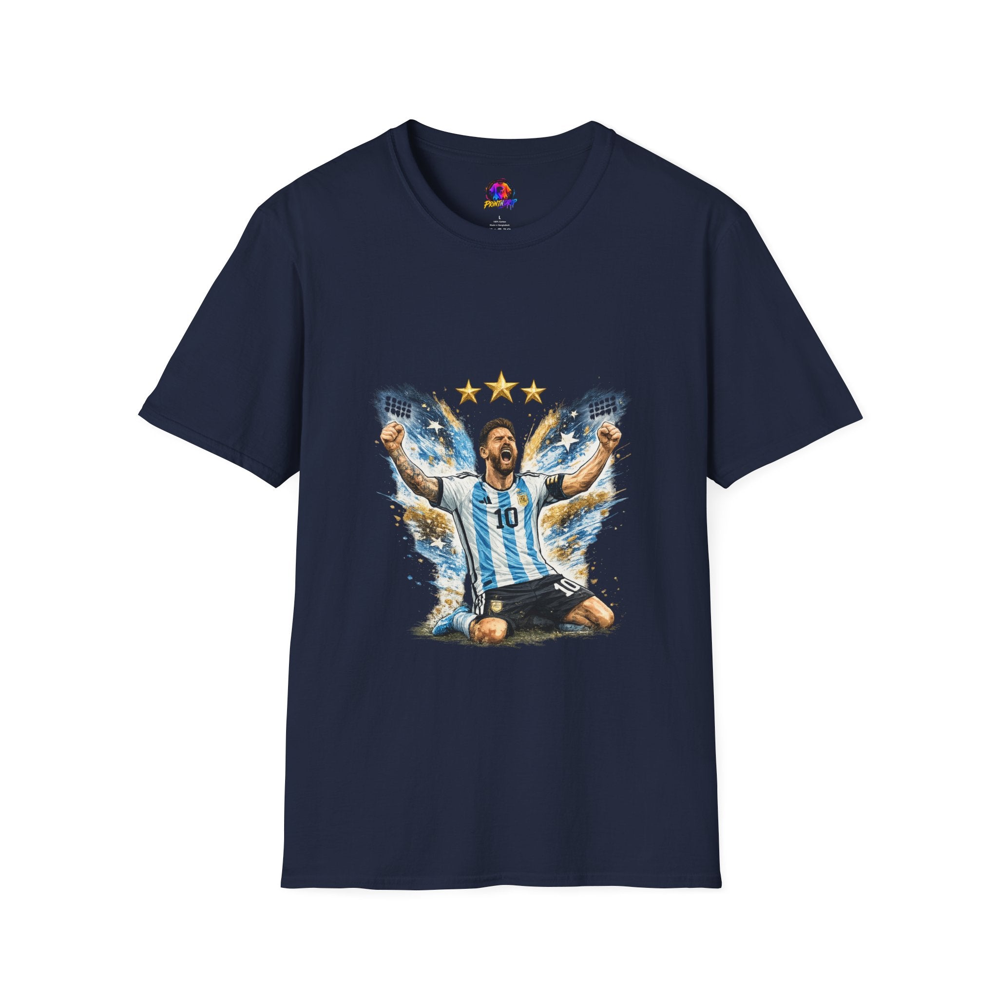 Argentina Soccer Legend Argentina T-Shirt — Celebratory Messi Design