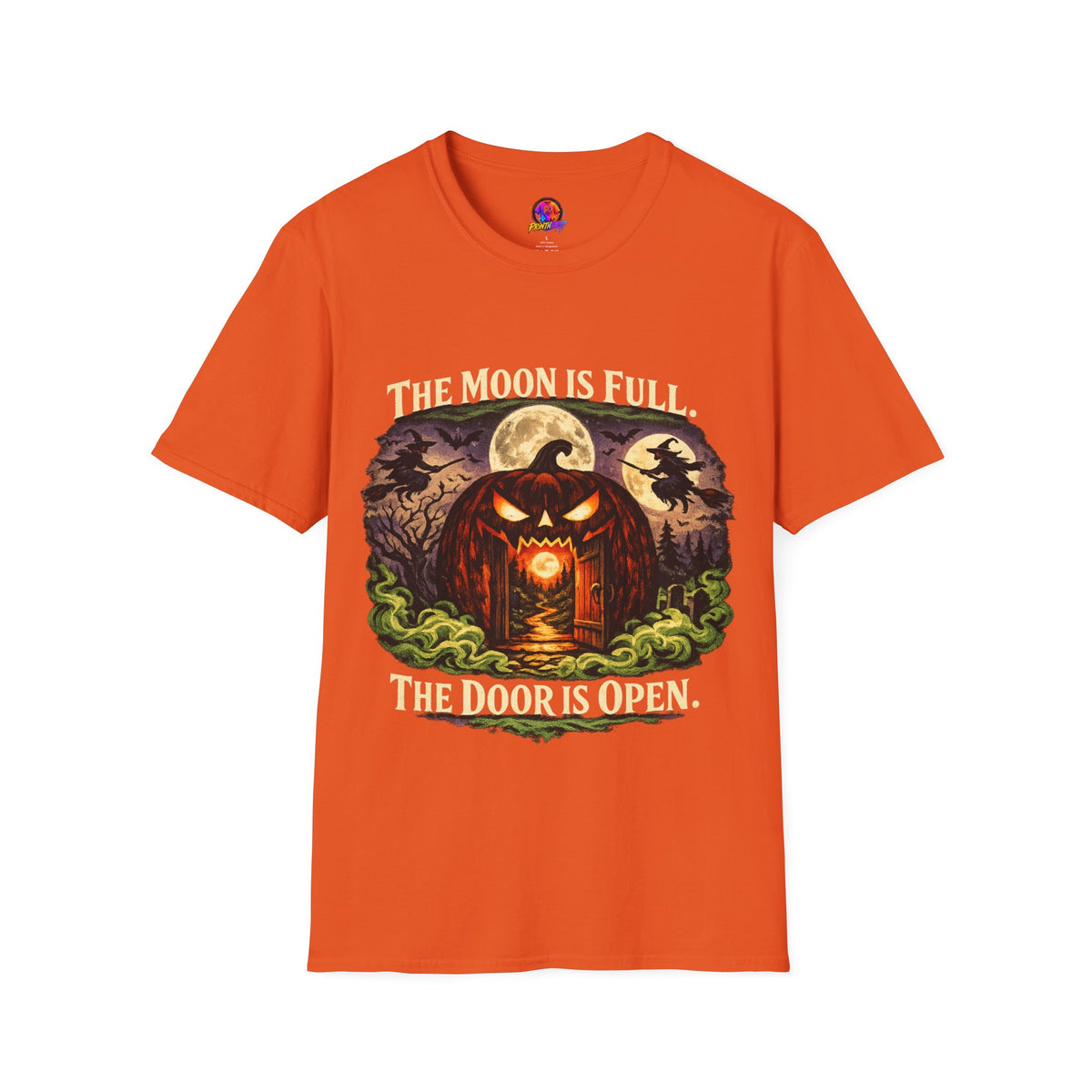 Halloween The Moon Is Full Unisex Softstyle T-Shirt