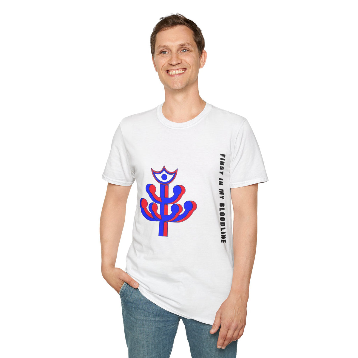 Abstract Floral Tee — Modern Red & Blue Graphic T-Shirt - Trending Now - September 2026