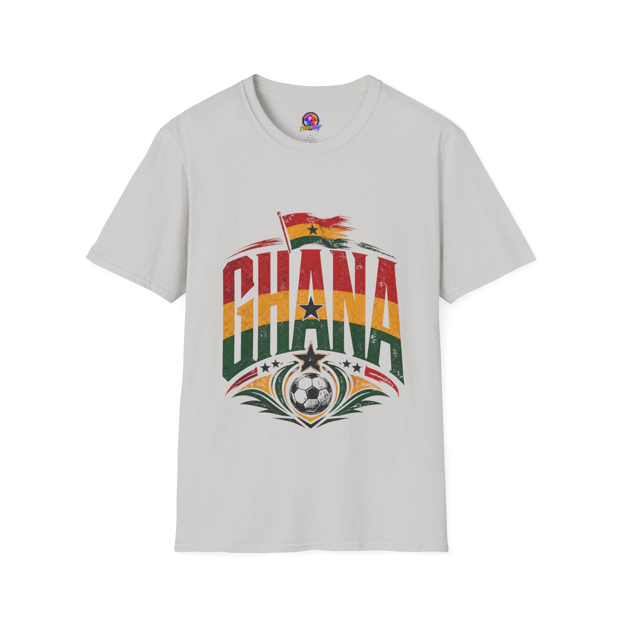 Ghana Flag Soccer T-Shirt — Retro Ghana Pride Football Tee