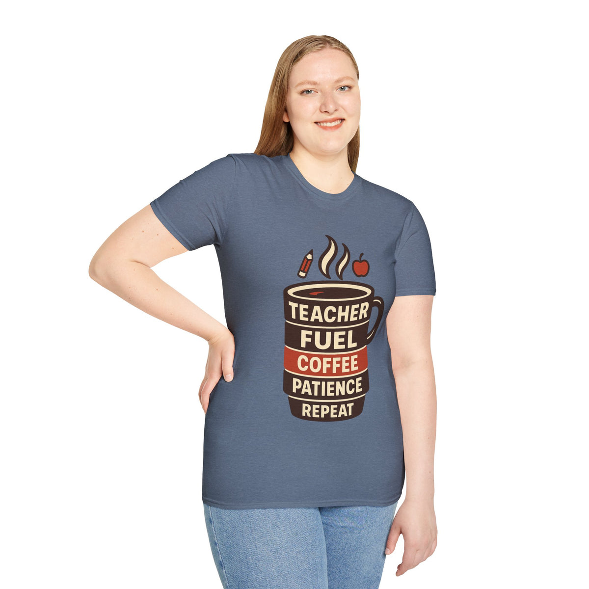 Teacher Fuel Coffee T-Shirt — 'Teacher Fuel: Coffee, Patience, Repeat' Shirt - Trending Now - August 2026