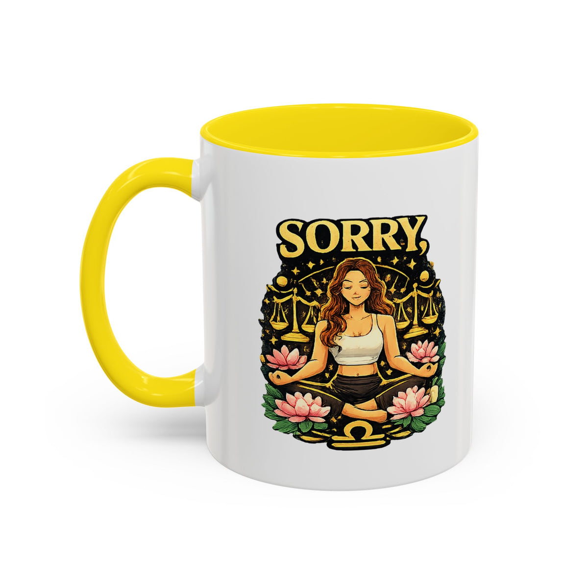Libra Zodiac Accent Coffee Mug