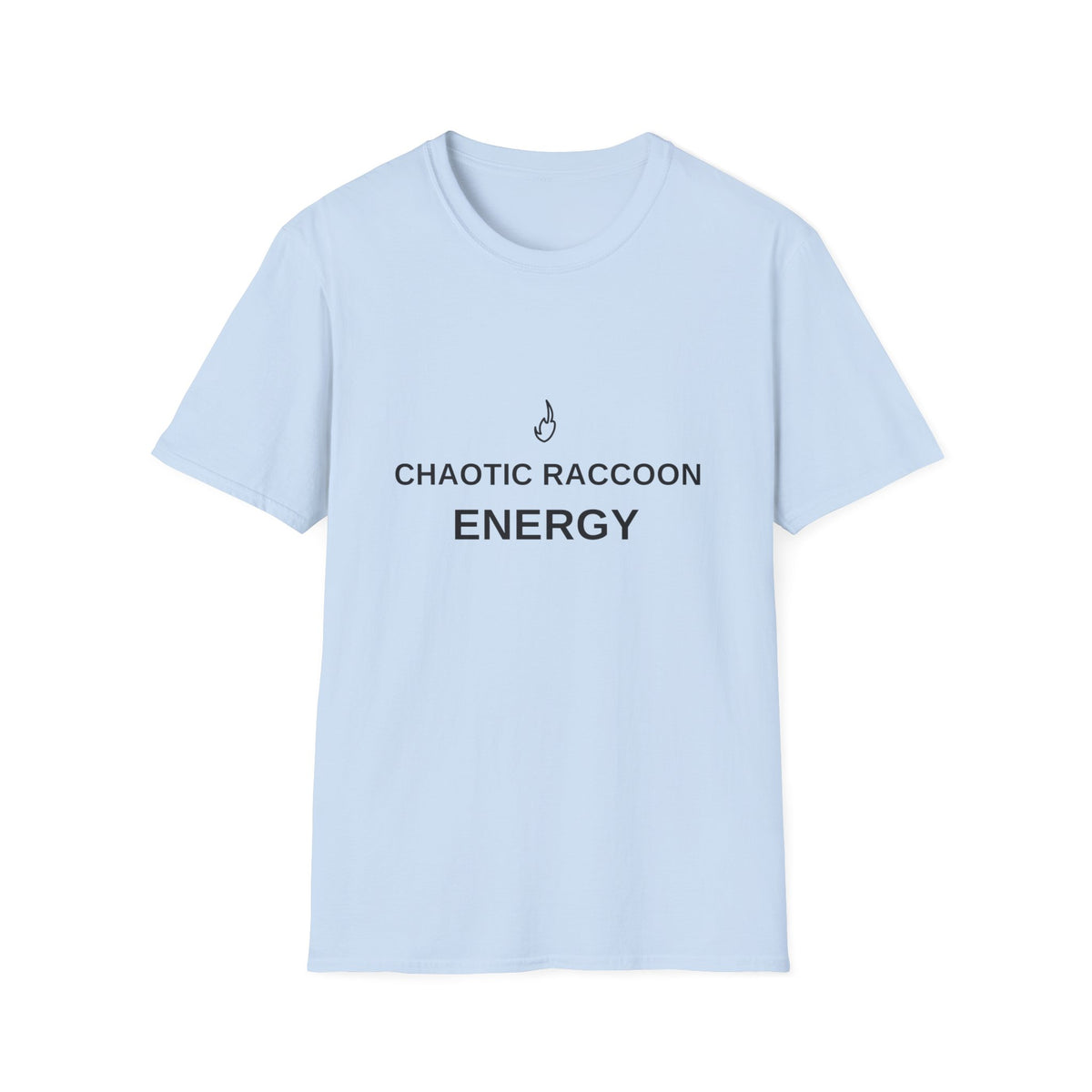 Chaotic Raccoon Energy T-Shirt — Funny Minimal Graphic Tee - Trending Now - August 2026