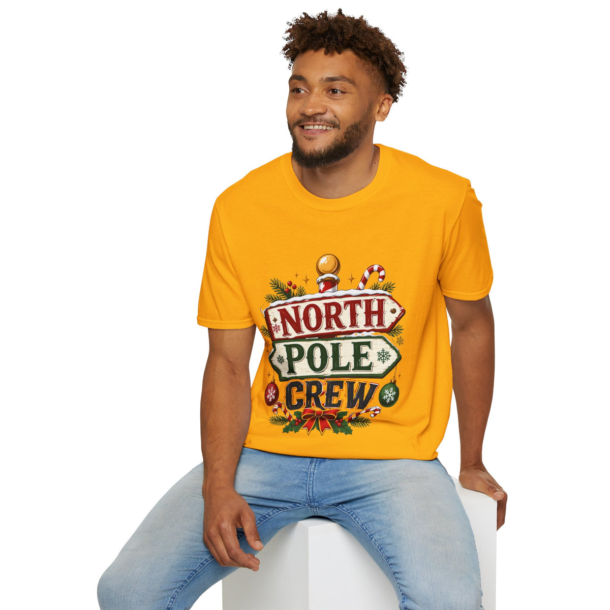 T-Shirt — North Pole Crew Christmas Holiday Graphic Tee