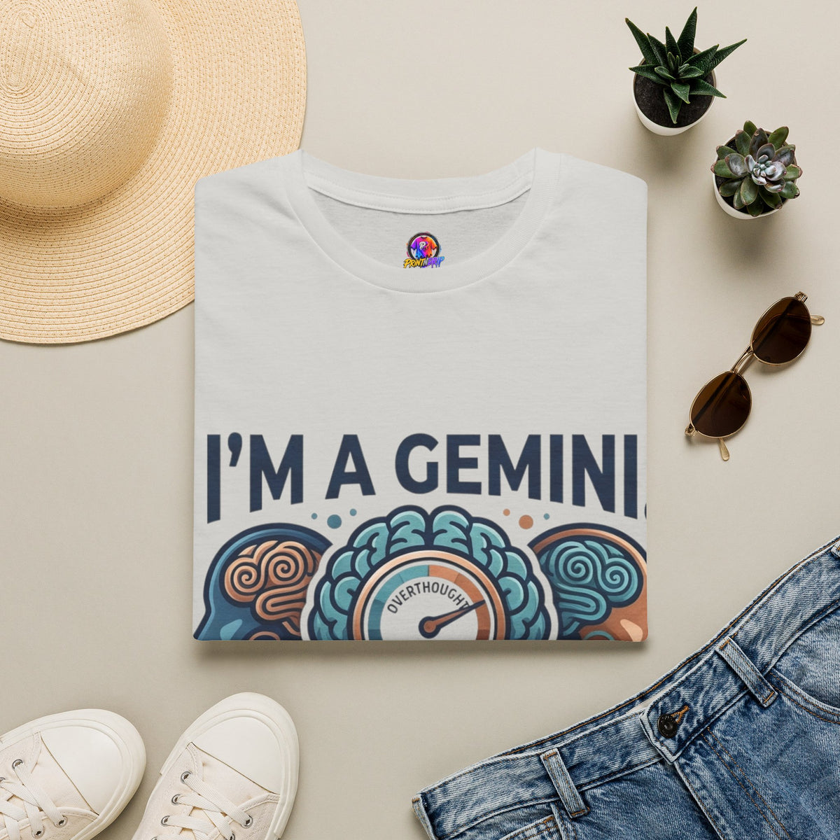 I’m A Gemini T-Shirt – “I Already Overthought It” Zodiac Tee