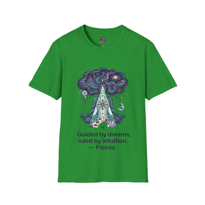 Dreamy Meditation T-Shirt — 'Guided by dreams, ruled by intuition' Spiritual Art Tee