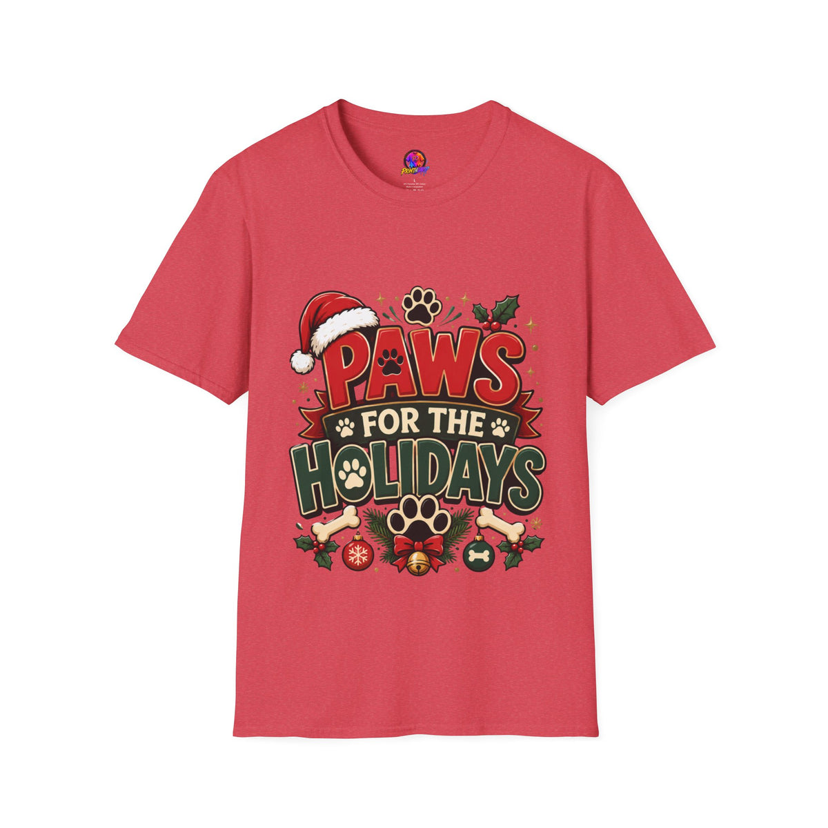 Paws for the Holidays T-Shirt — Festive Christmas Pet Lover Tee