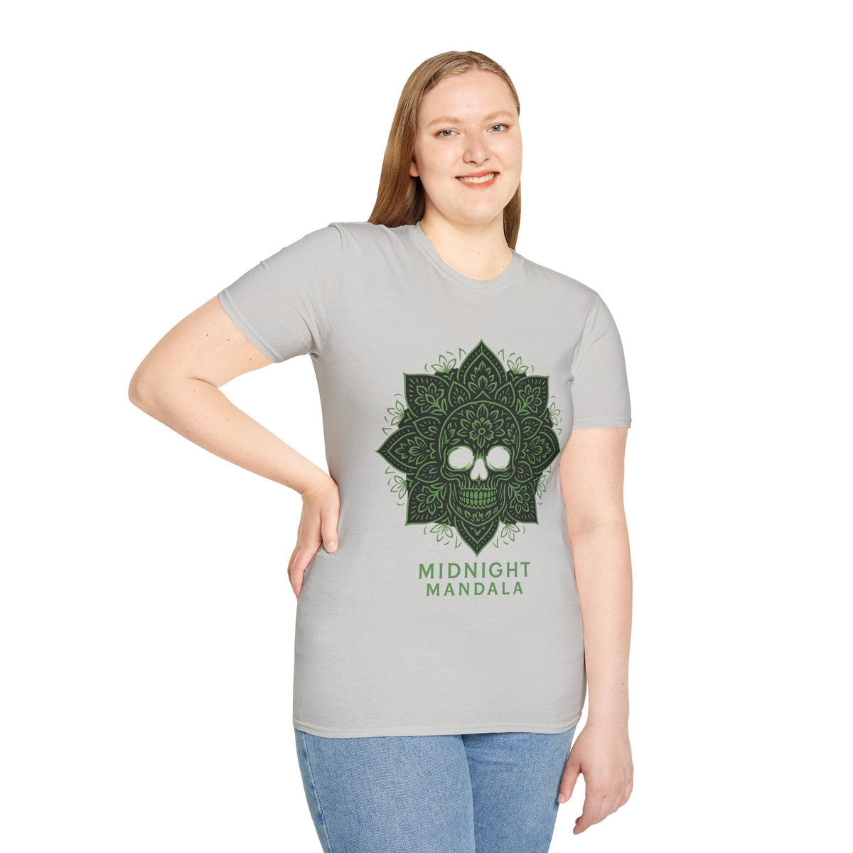 Mandala Skull T-Shirt — Midnight Mandala Floral Skull Tee - Trending Now - August 2026