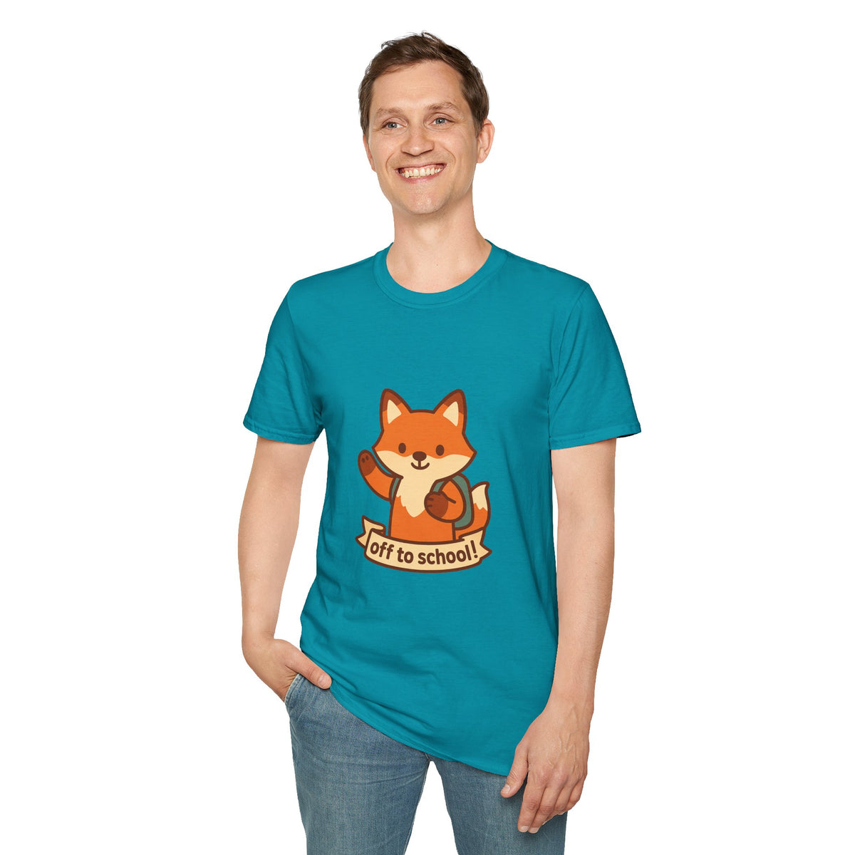 Cute Fox "Off to School" T-Shirt — Kids/Teacher Back-to-School Tee - Trending Now - August 2026