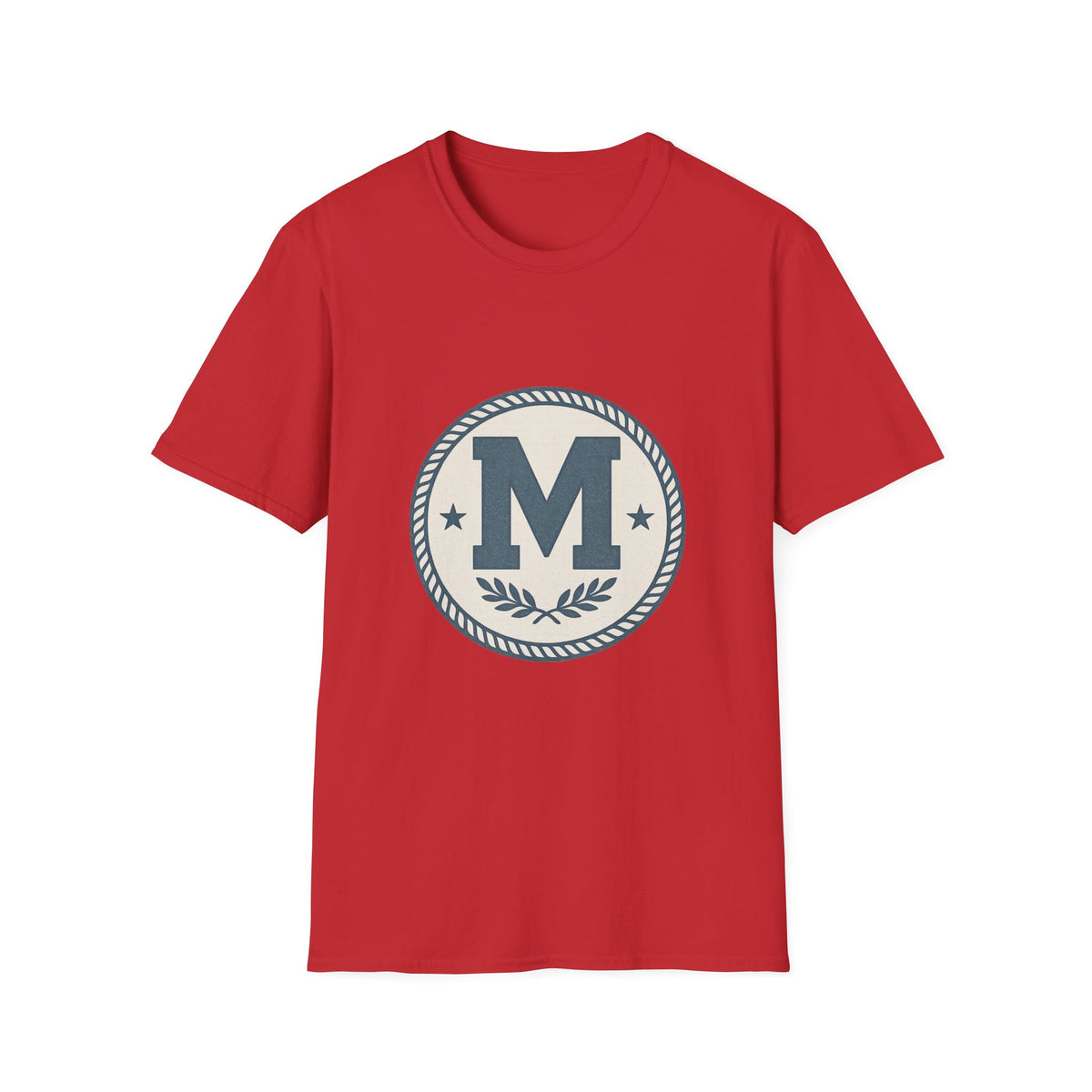 Monogram M Crest T‑Shirt — Vintage Initial Logo Tee - Trending Now - August 2026