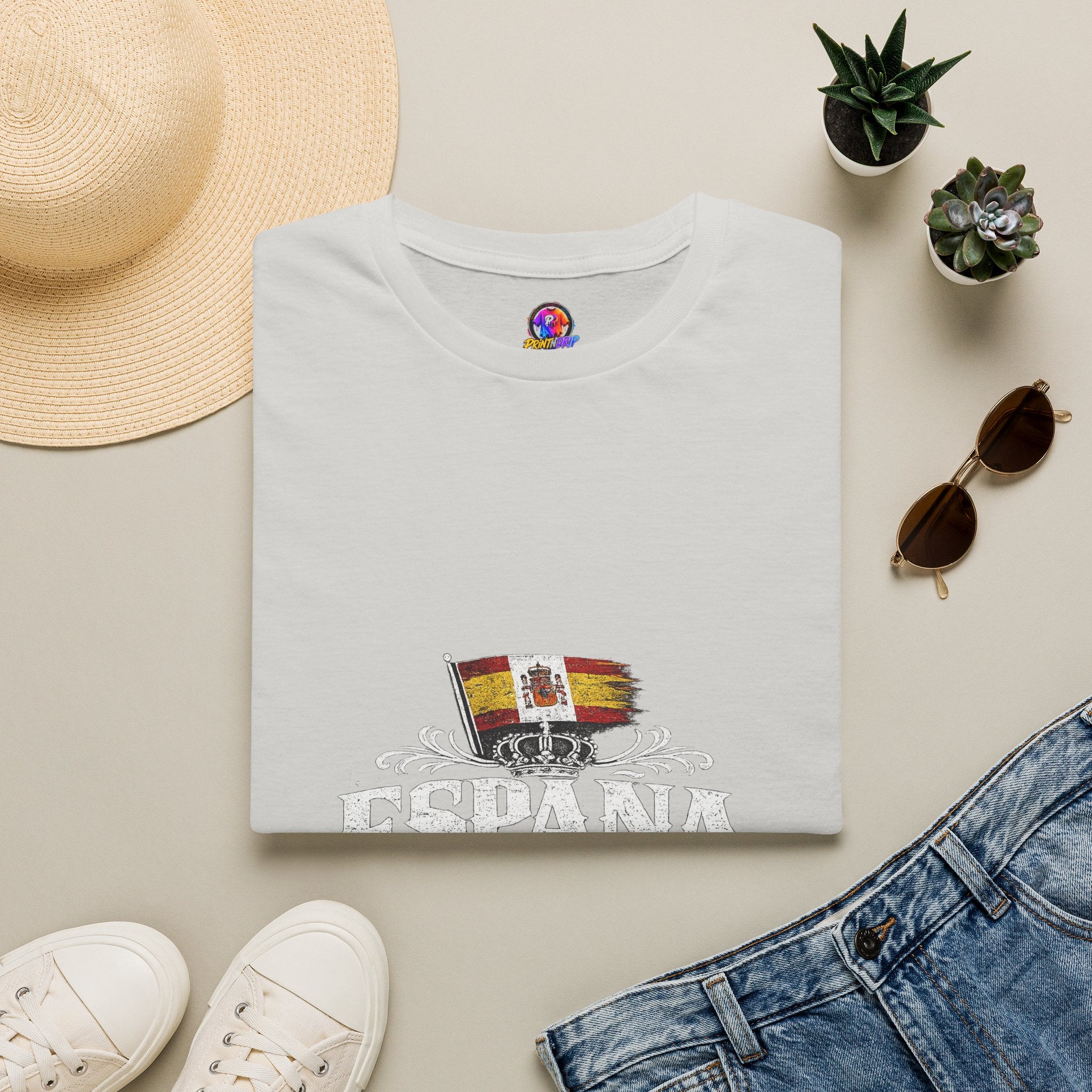 Spain Flag Crest T-Shirt — Spanish Pride Graphic Tee
