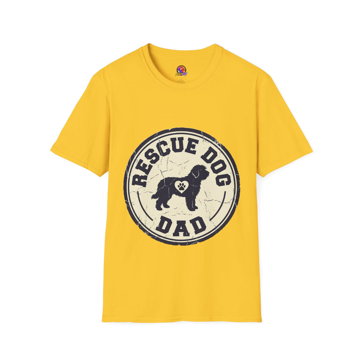 Rescue Dog Dad T-Shirt – Vintage Shelter Pup Support Tee