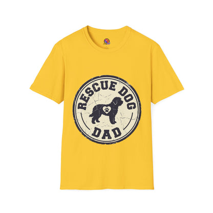 Rescue Dog Dad T-Shirt – Vintage Shelter Pup Support Tee