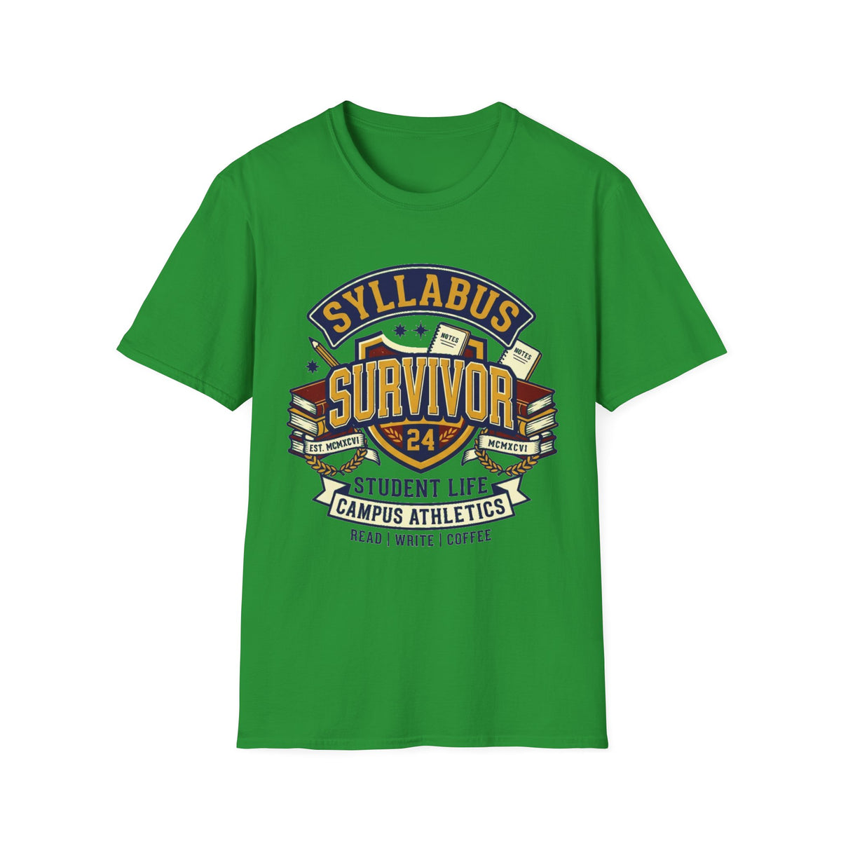 Syllabus Survivor T‑Shirt — College Student Graduation & Back-to-School Tee - Trending Now - August 2026