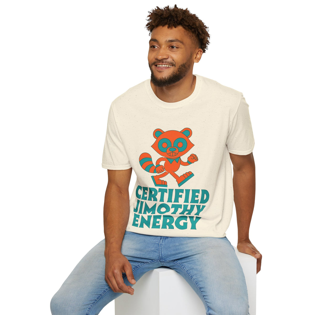 T-Shirt — Certified Jimothy Energy Cute Raccoon Graphic Tee - Trending Now - August 2026
