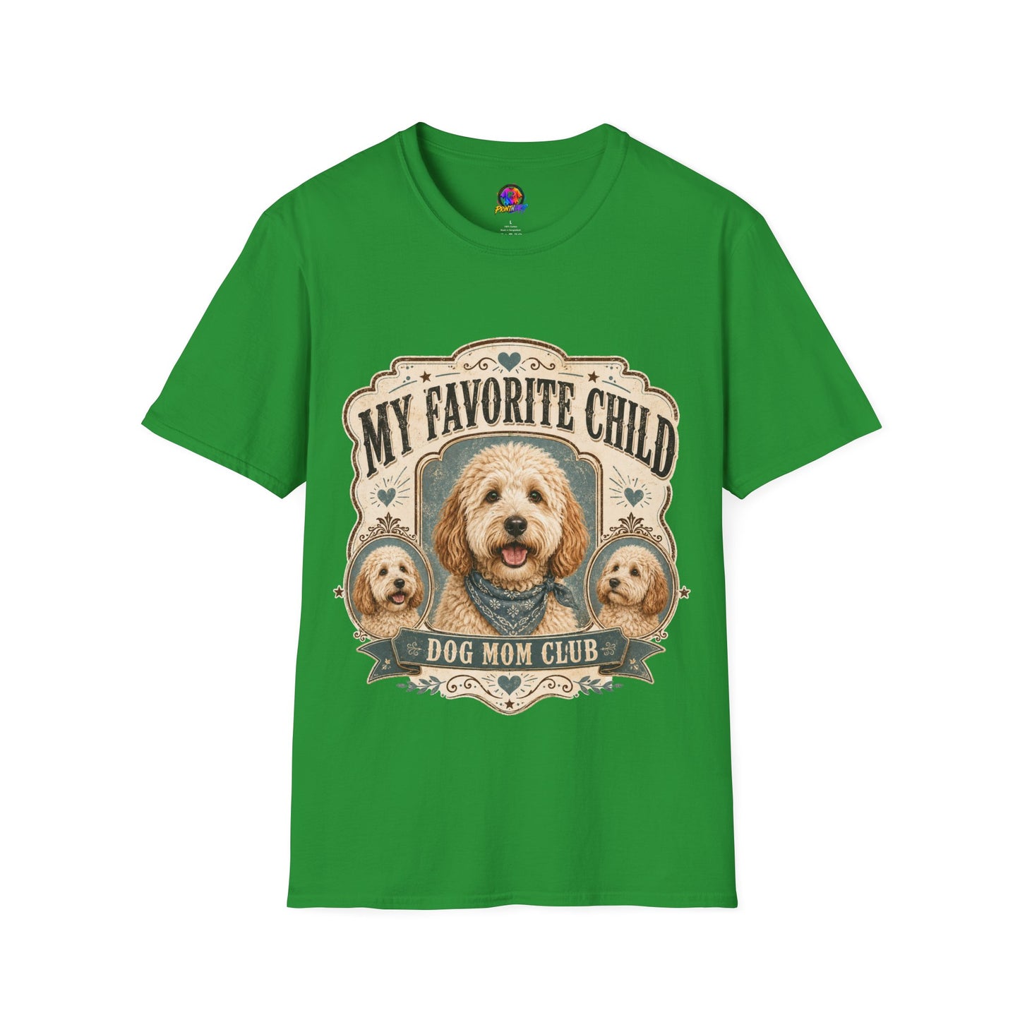 T-Shirt — "My Favorite Child" Dog Mom Club Graphic Tee